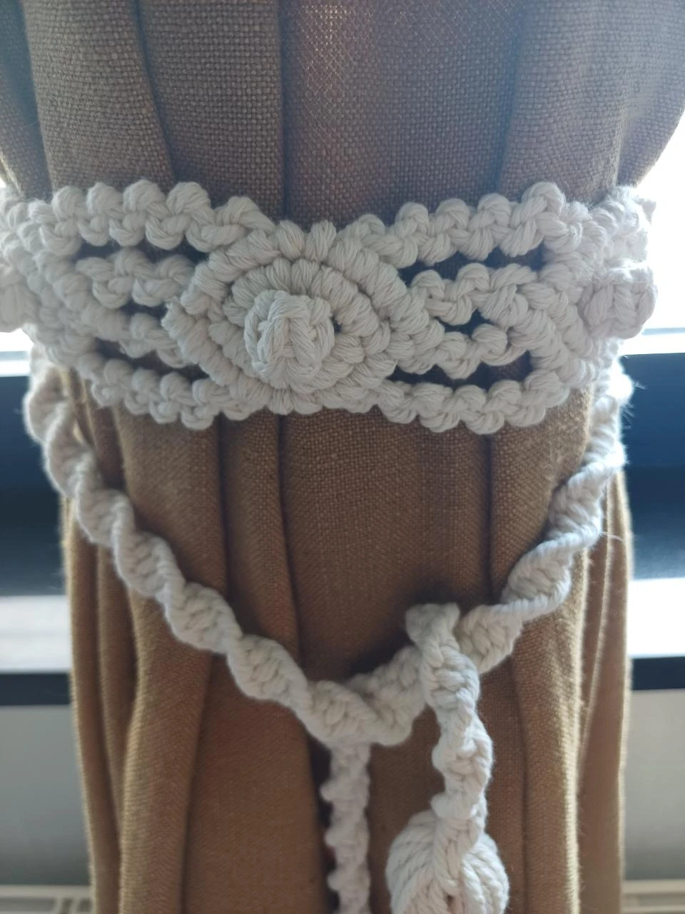 Abrazadera de cortina en macramé – photo 2